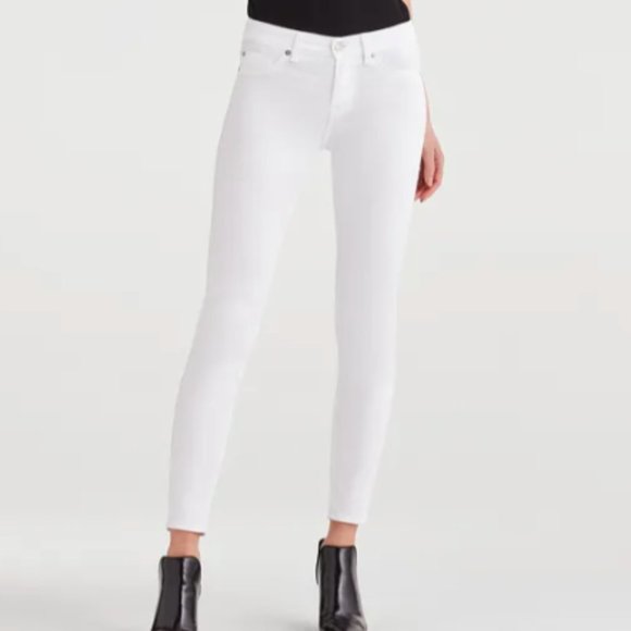7 For All Mankind Denim - 7 For All Mankind I NWT Mid-Rise Ankle Jeans White
